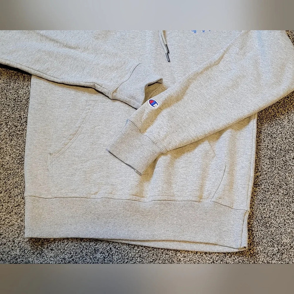 champion shop hooded pullover sweatshirt, unisex, size youth XLG/ adult sm, gray - Picture 6 of 8